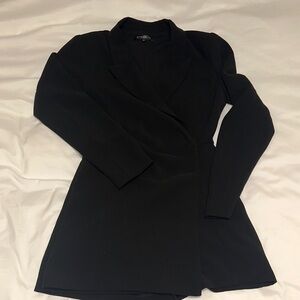 Dynamite Charcoal Blazer Dress with Skort
